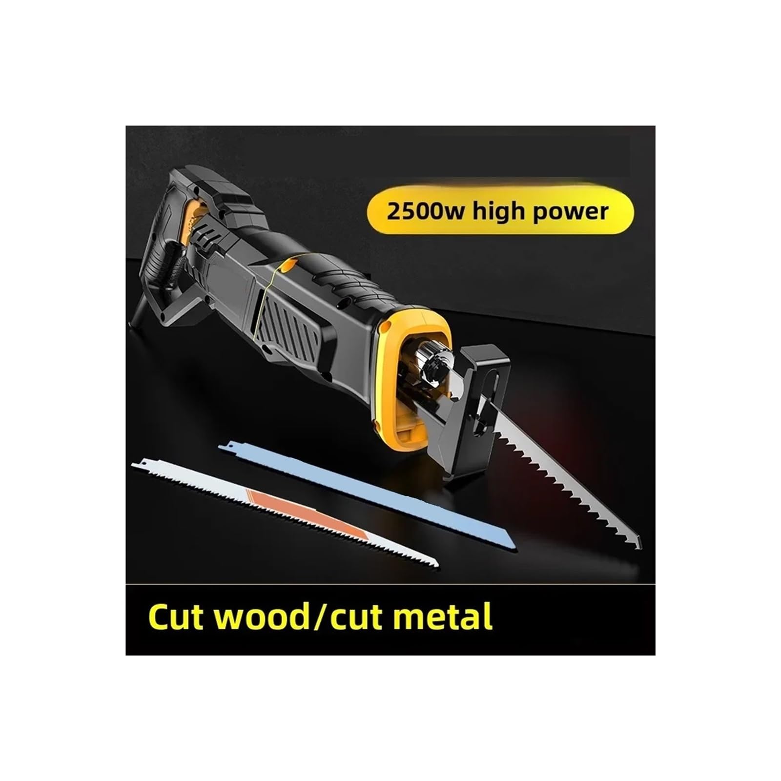Sierra de mesa portátil Mini Sierra De Corte Eléctrica Universal For El Hogar, Acero Al Hueso, Madera, Cortador Pared, para muebles de bricolaje, carpintería(1800W)