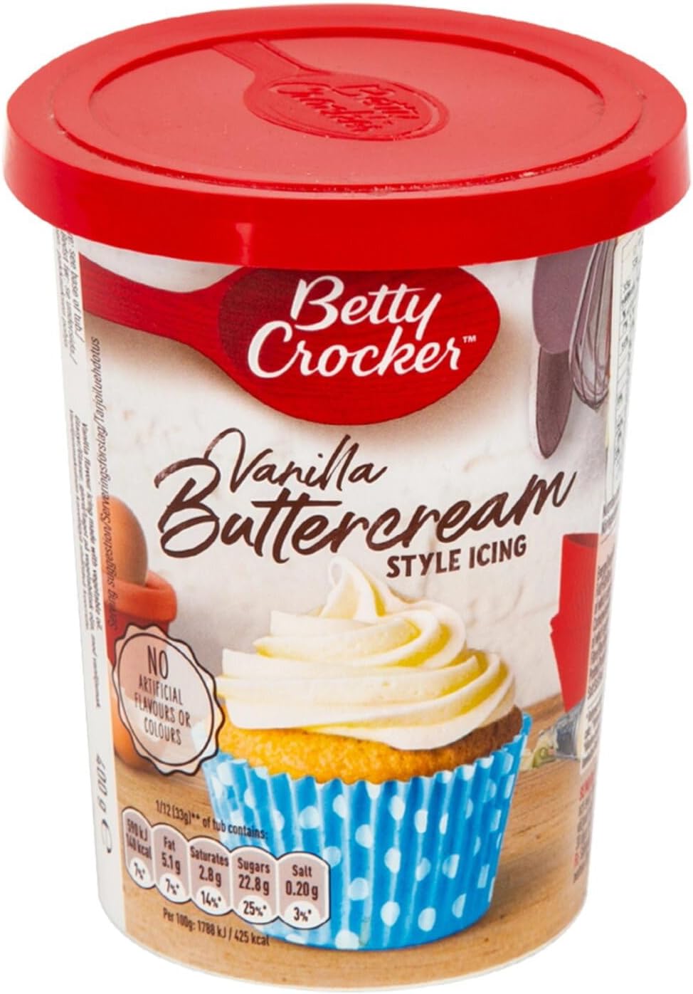 Vanilla Buttercream Style Icing, 400g