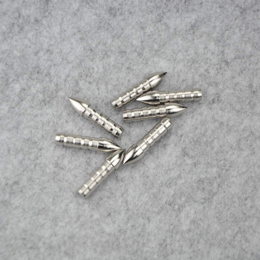 50 P Punte di Freccia per Tiro con L'Arco Inserire Il Punto Della Freccia Nel Campo Dei Punti Elenco Punte di Freccia in Acciaio Inossidabile per la Pratica ID 6,2 mm Albero Della Freccia In Carbonio