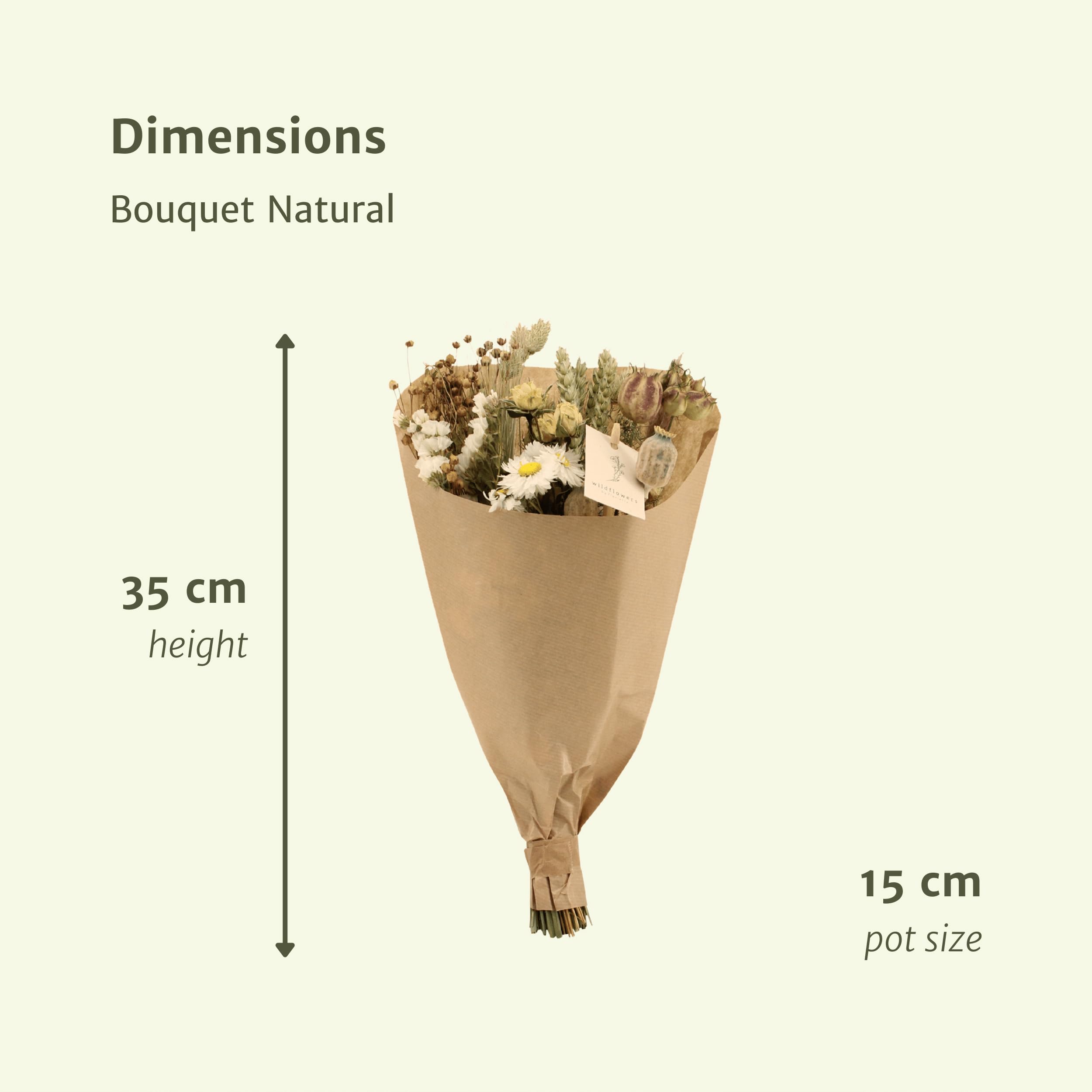 Fleurs sèches Field Bouquet naturel