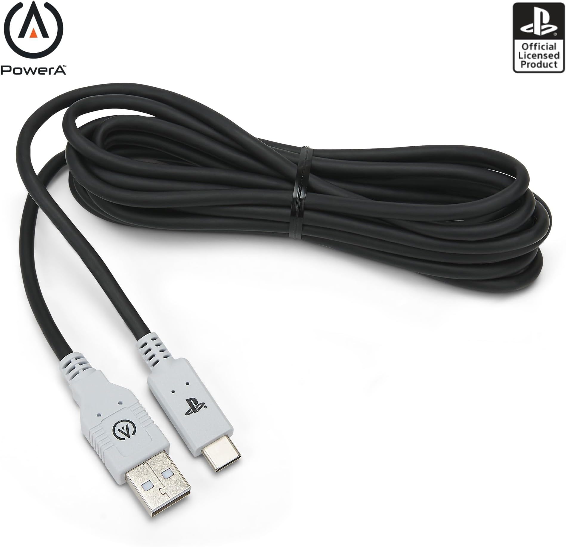 - PowerA USB-C Charging Cable for PlayStation 5, PS5, 3m (Officially Licensed)