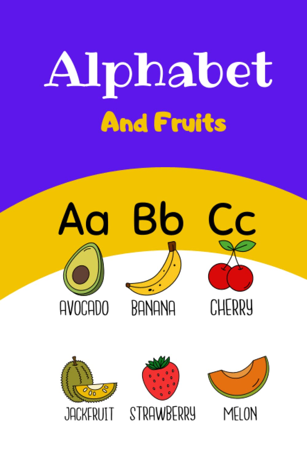 Fruit Alphabet with colorful Fruit Picters