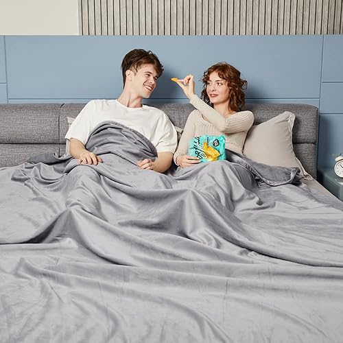 Miniatura 2 de Krifey Manta de tamaño King extragrande de 120 x 120 pulgadas, cómodas mantas gruesas sin costuras para cama, sofá, campamento, picnic, manta cálida