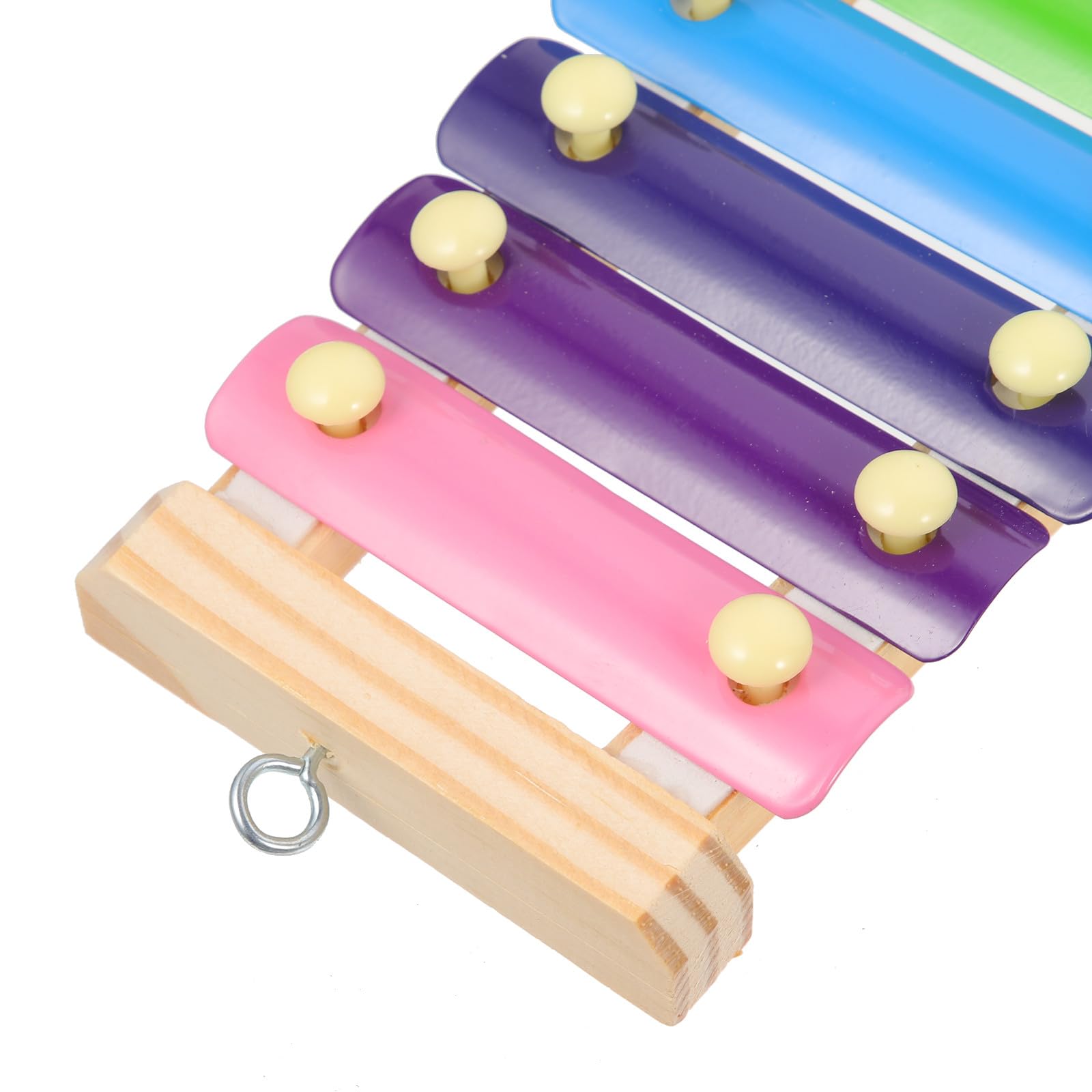 Luxshiny Hölzernes Kletterspielzeug für Vögel mit Futternetz Hängespielzeug und Schaukel 5 Stück für Papageien Finken und Haustierhühner im Vogelkäfig und Hühnerstall