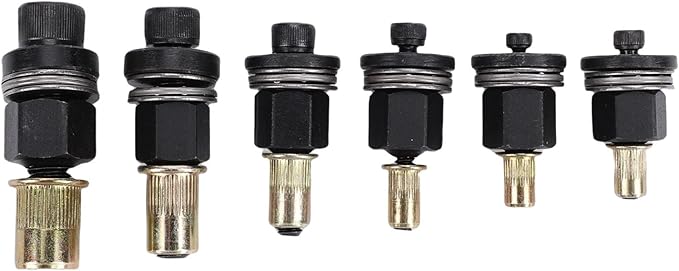 FTVOGUE Juego de 6 Mandriles para Tuercas de Remache miniatura 6