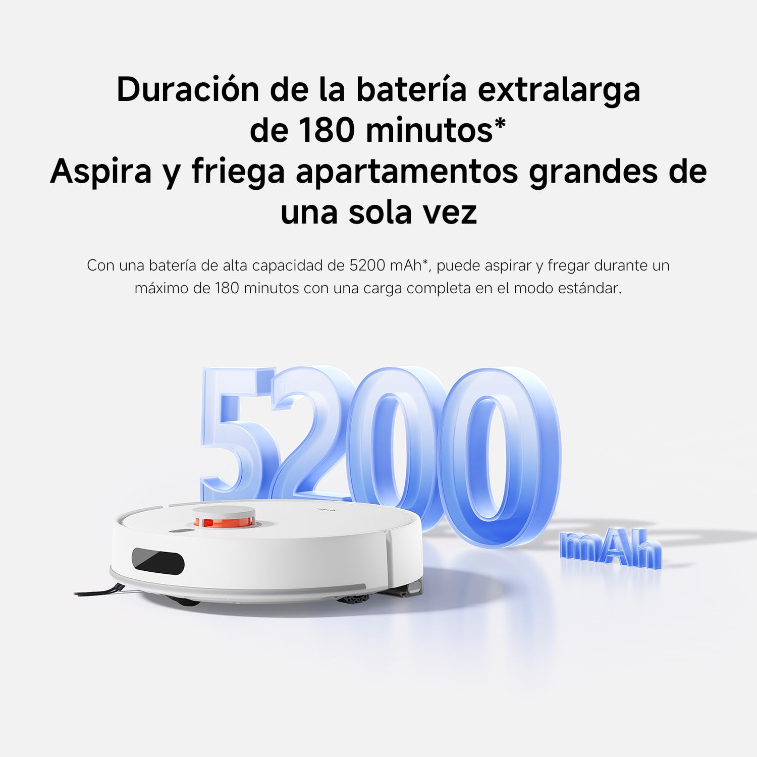 XIAOMI Robot Vacuum H40, 10000Pa, LDS navegación, mapeo Inteligente, Cepillo Anti-enredos, Vaciado automático, hasta 180 min de autonomía, Compatible Home y Control por Voz. — view 10