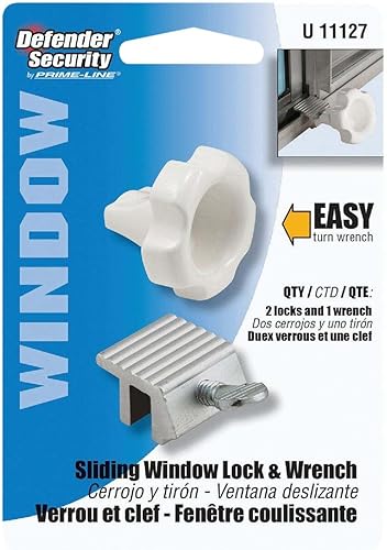 Miniatura 4 de Prime-Line U 11127 Kit de llave de bloqueo y cerradura de ventana, acabado blanco (paquete individual)