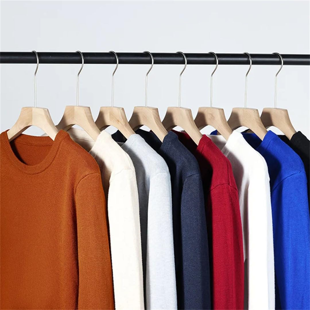 Maglioni classici da uomo con colletto rotondo pullover elegante termico a maniche lunghe maglione