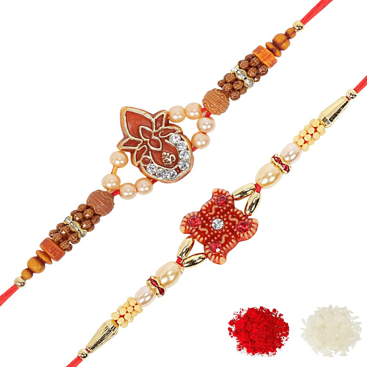 See full amazon price history chart for Riddhika Ventures Stylish Kundan and AD Ring Rakhi (Set of 2) (Bracelet) with Roli Chawal and Greeting Card (B1C1) Riddhika Ventures Stylish Kundan and AD Ring Rakhi (Set of 2) (Bracelet) with Roli Chawal and Greeting Card (B1C1) (B07DZND4RG) Amazon Price History, Amazon Price Tracker