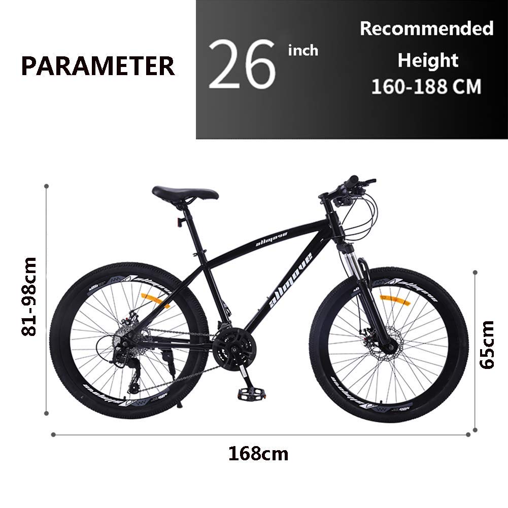 rennrad 27 gang Stilvolles 27-Gang-Mountainbike-Fahrrad, leichtes Carbon-Stahlrahmen-Mountainbike Doppelscheibenbremse Leichtmetallrad Junge Männer und Frauen Rennrad, Weiß Sport & Freizeit Size:EE XS Fahrradtour über die Insel dif