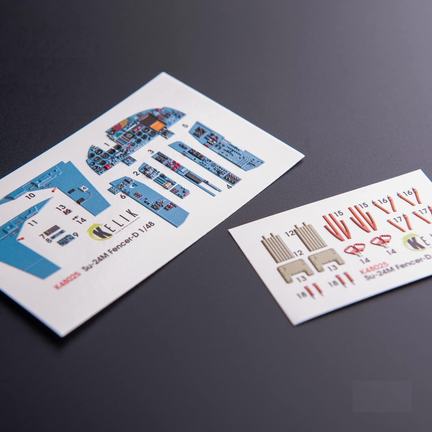 Reskit K48025-1/48 Scale SU-24 Interior 3D Decals for Trumpeter kit