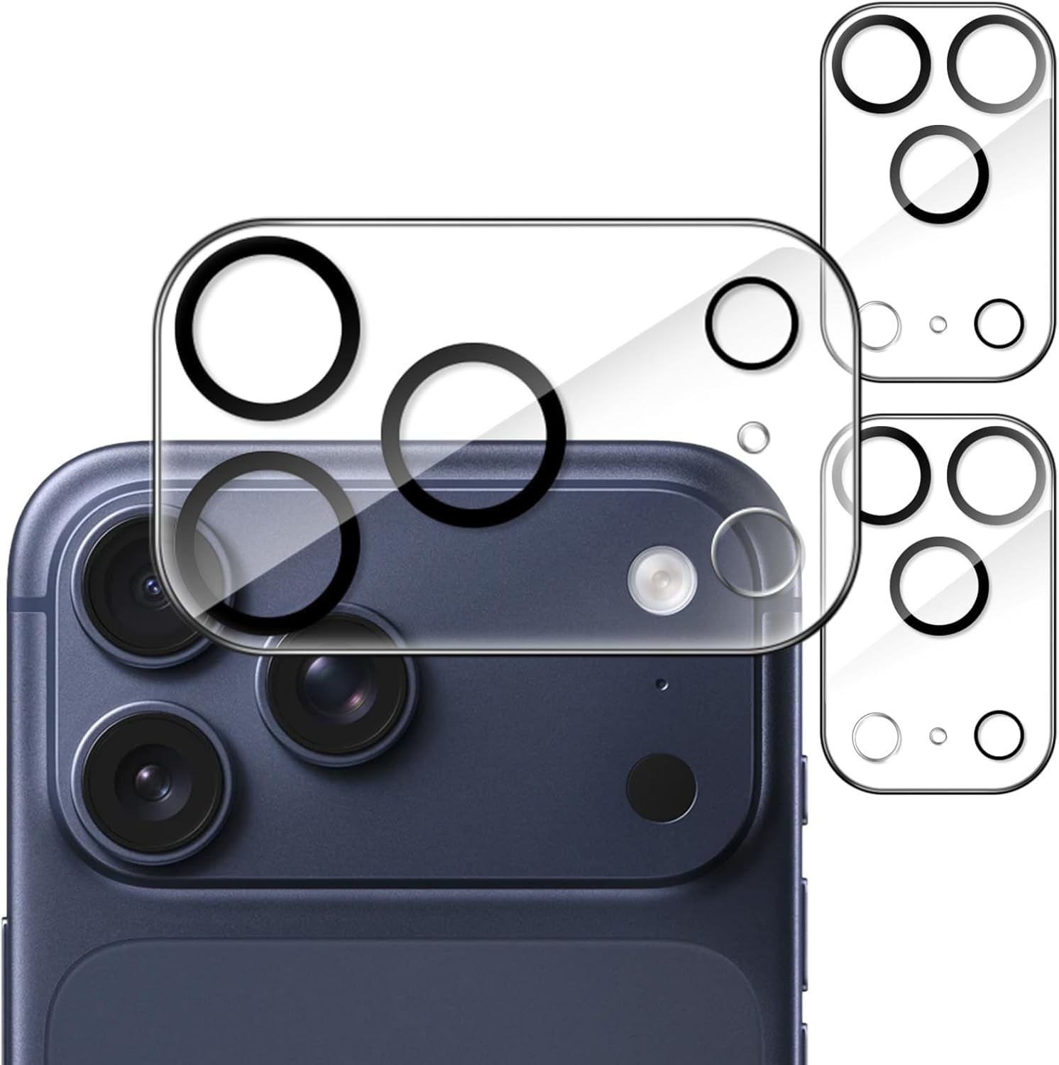 カメラフィルム カメラ保護 iPhone 17 Pro Max 専用 全面保護 米軍MIL規格 曇り防止 ARコーティング 高透過率 黒縁取り カメラカバー レンズカバー アイフォン17プロ 対応 露出オーバー防止 キズ防止 3枚セット