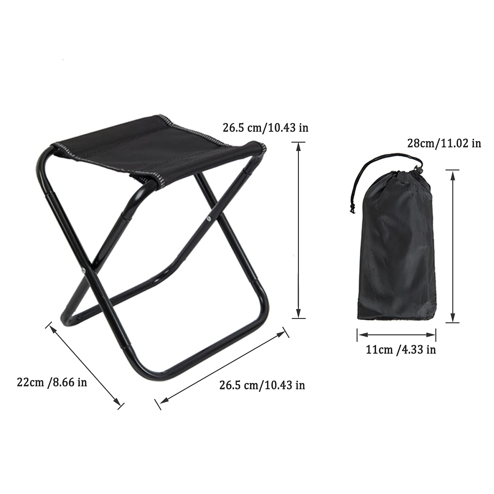 Sgabello Da Campeggio Pieghevole Miaomiao - Leggero E Portatile Per Outdoor - Foto 9