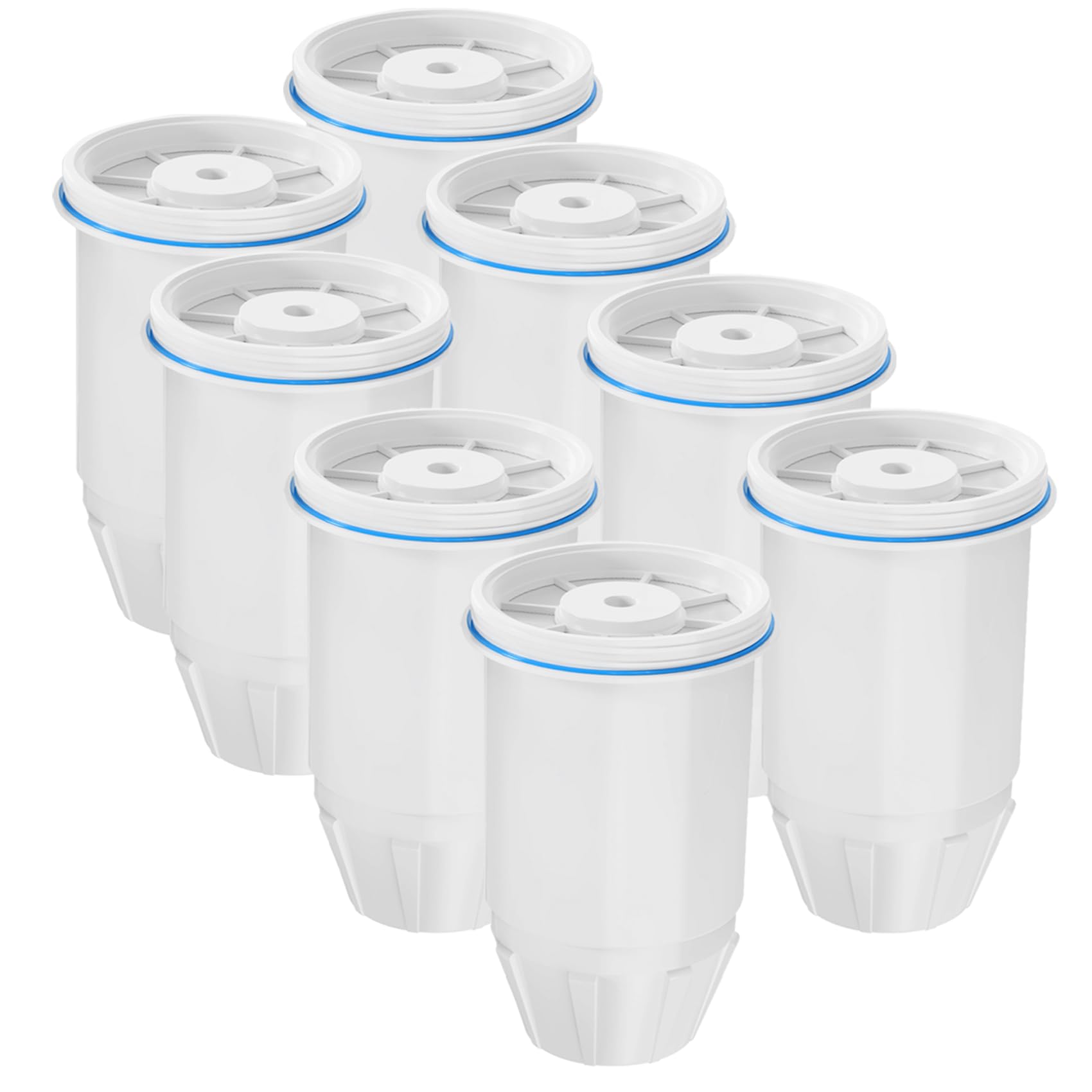 Upgrade ZR-001, ZR-017, ZR-004 Ersatz-Wasserfilter für Nullwasserkrüge Filter und Spenderfilter, mehrstufiges Filtersystem, reduziert Blei, Chrom, PFOA/PFOS und TDS, 8 Stück