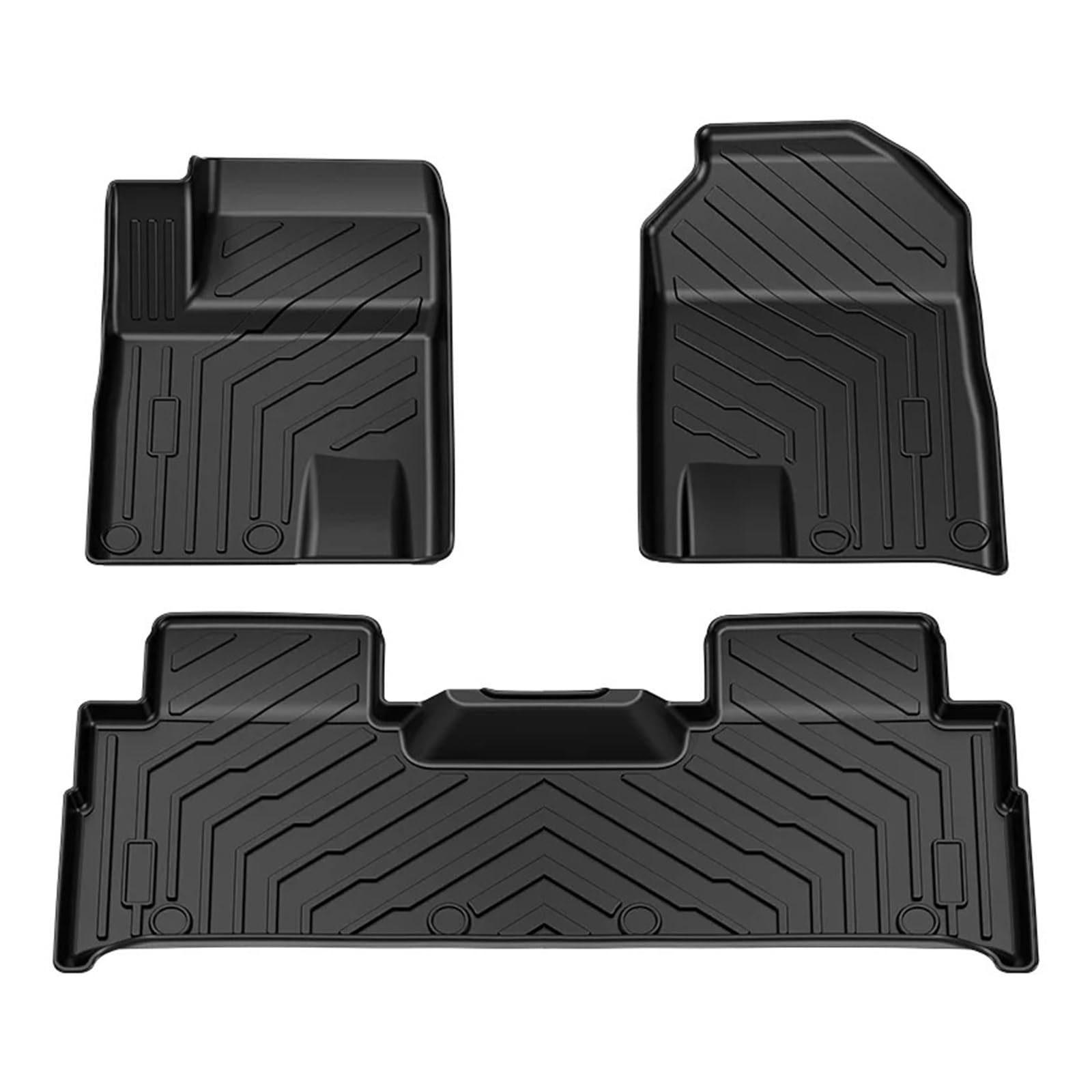 Tappetini Auto Per Jetour T2 Per Traveller 2024-2026 Tappetini Tronco All Weather Impermeabile Anti-Slip Anteriore Posteriore Cargo Liner Rilievi Del Piede Tappeto(3PCS SETS)