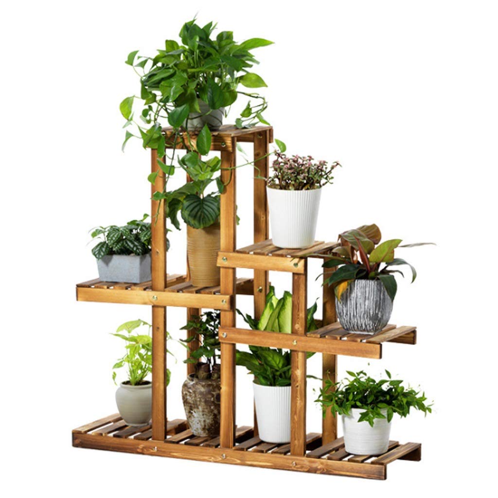 Estanteria para Macetas Stands para plantas de madera de cinco ...