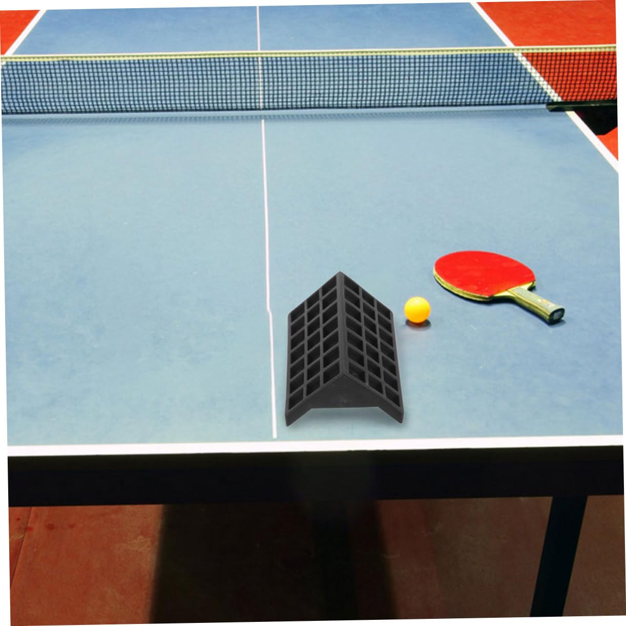 GOOHOCHY 4Pcs Black Plastic Table Tennis Table Corner Guards: Easy to Install, Durable Protection for Standard Indoor Pong Tables
