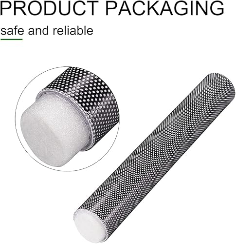 Miniatura 8 de XhuangTech Película de vinilo perforada para ventana de color negro para evitar golpes de pájaros, película de vinilo negro perforado para ventana,