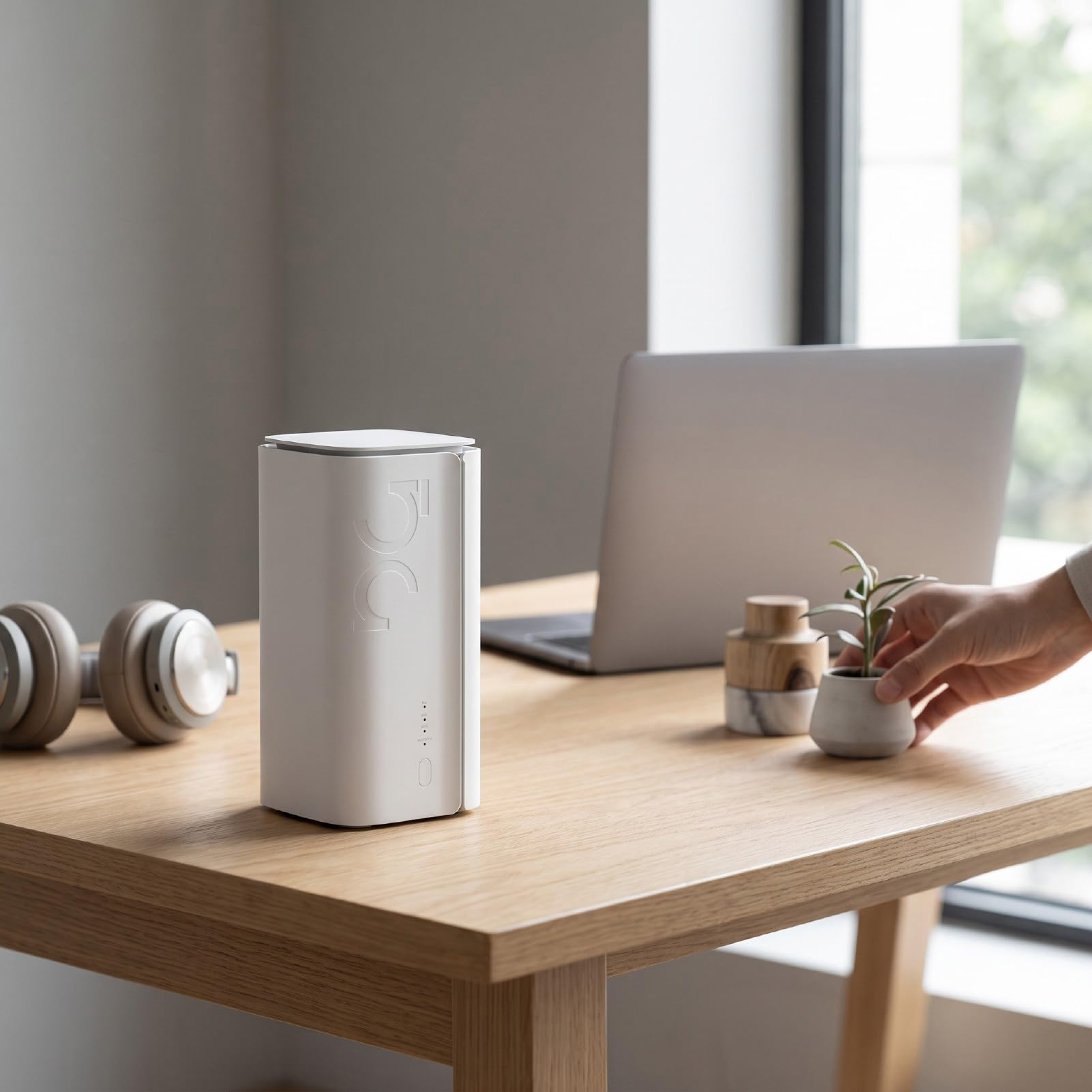 Annadue Router 5G WiFi 6 1200 Mbps per Viaggi Domestici, Plug and Play