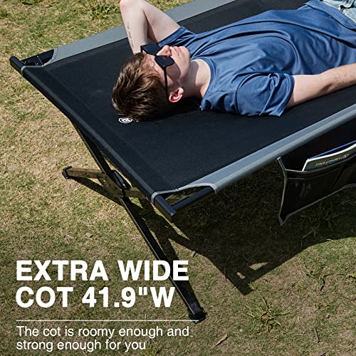 EVER-ADVANCED-Extra-Wide-Camping-Cot-for-Adults-Oversized-XXL-Sleeping-Cots-Folding-Cot-Bed-with-Carry-Bag-843-L-x-419-W-Support-to-550-lbs