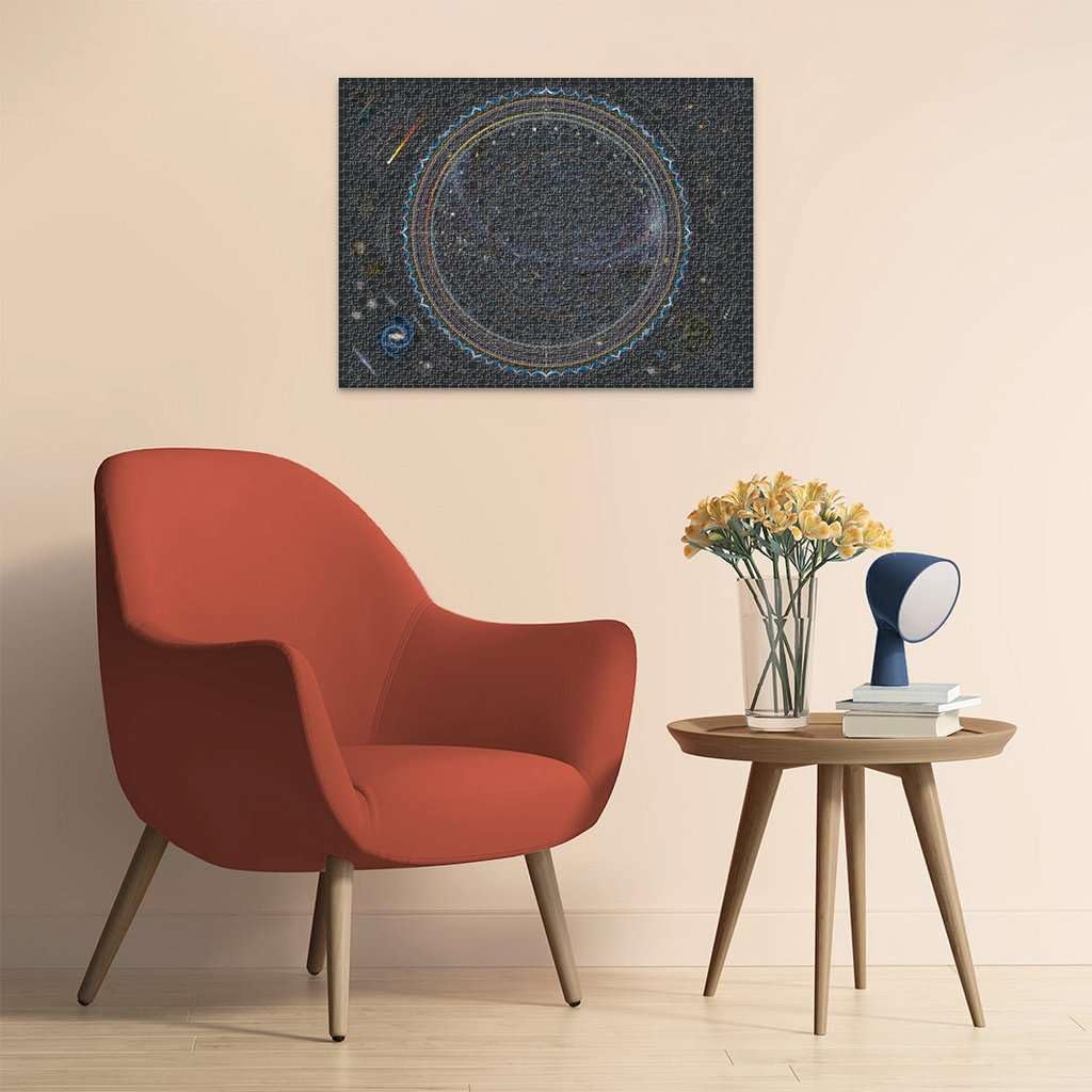 Ravensburger - Map of The Universe - 1500 Piece Jigsaw Puzzle - Stunning, Vivid Imagery of Our Galaxy - Colorful Detail of Galaxies, Stars & More - Ideal Gift - Frameable Art - Puzzles for Adults