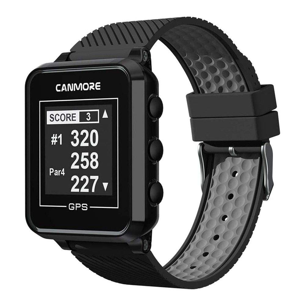 Canmore TW-353 - Reloj de Golf con GPS (Incluye Fuente de alimentación), Color Negro