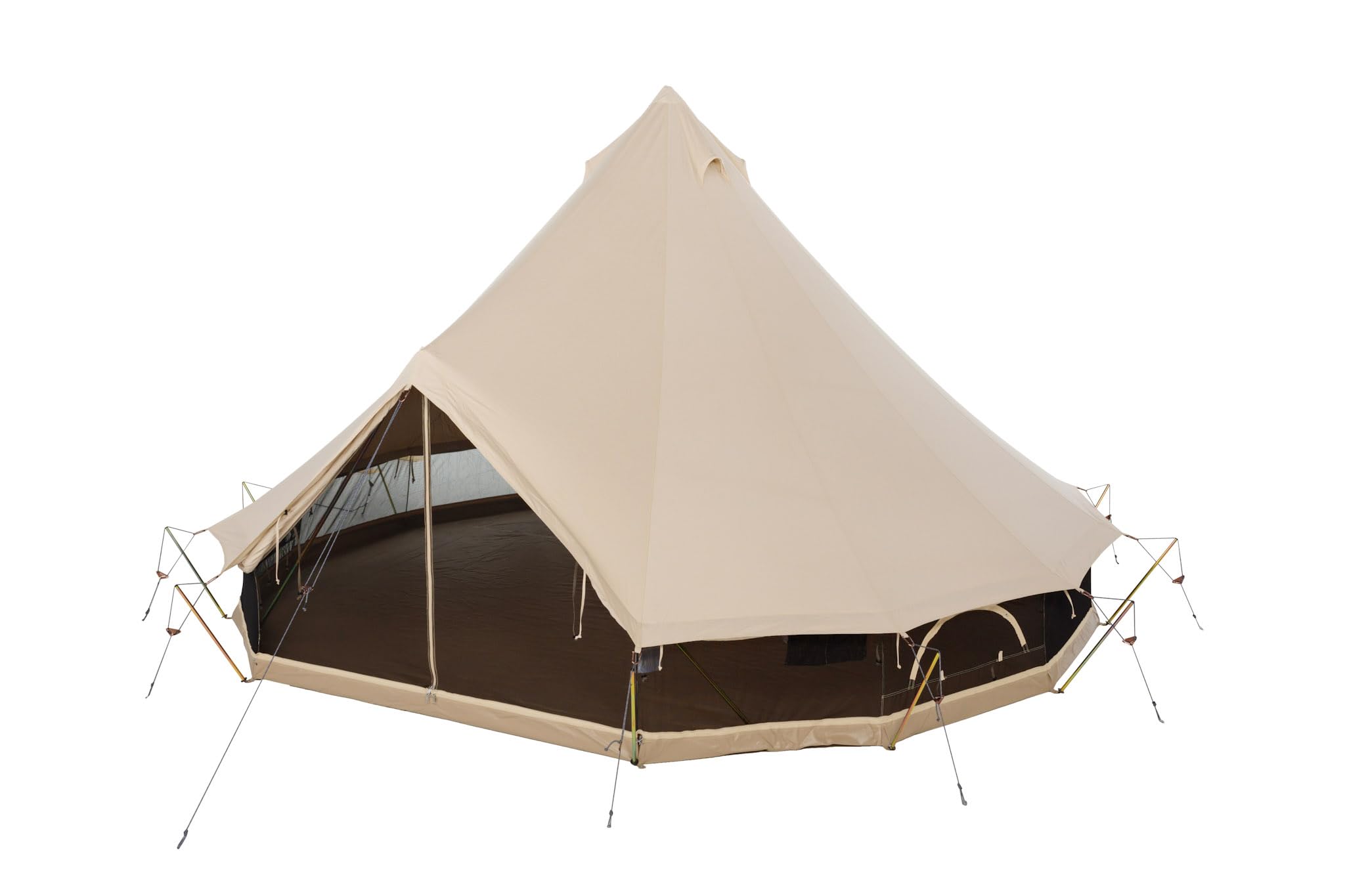 Sibley 500 Apex: lussuosa tenda glamping per 8 persone, impermeabile, XXL e avventure all'aria aperta, tenda in cotone per 6-8 persone, tenda a campana, tenda di lusso durevole in cotone
