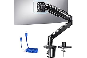 HUANUO's Adjustable, USB-equipped Monitor Arm Mount