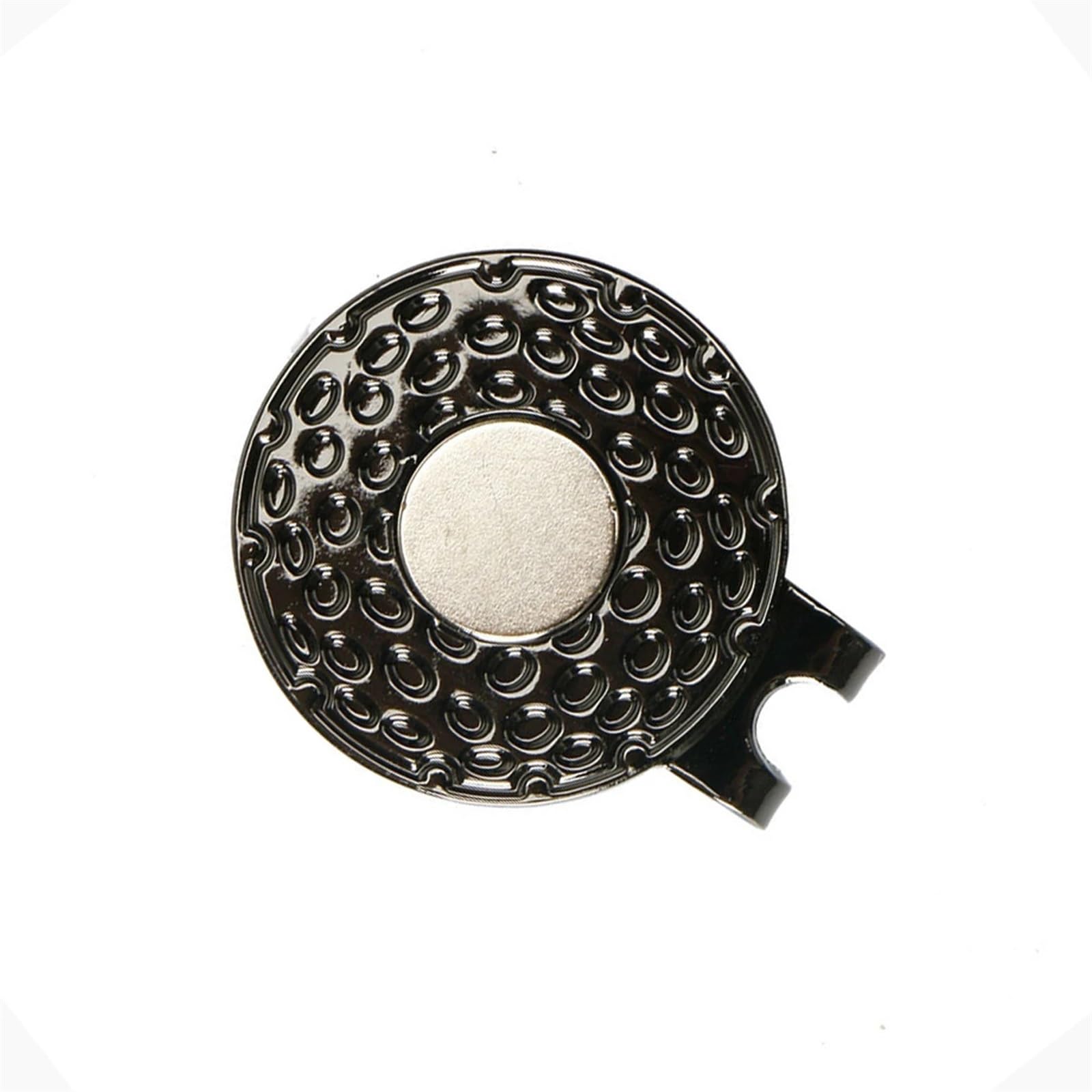 Golfballmarker 10 Stück Schwarze Golfball-Marker, Zinklegierung, magnetischer Golf-Hut-Clip, Ball-Marker-Halter, Golf-Zubehör for Golf-Ball-Marker