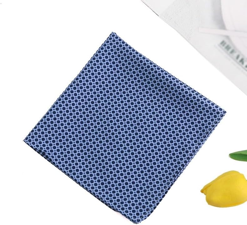 Polka Dot Men's Suit Pocket Square Vintage Print Polyester Silk Handkerchief for Parties Parties