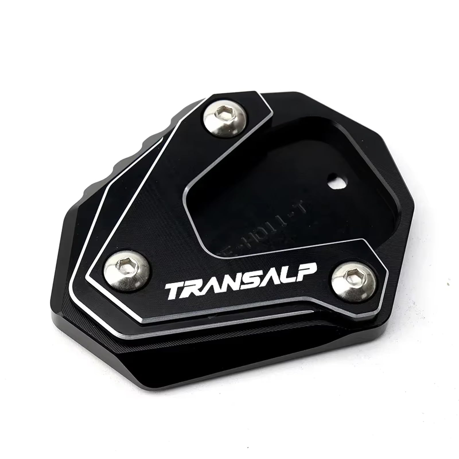Per TRANSALP XL600V XL650 XLV 600 650 700 Accessori Moto CNC Cavalletto Laterale Supporto Estensione Piastra (Nero)