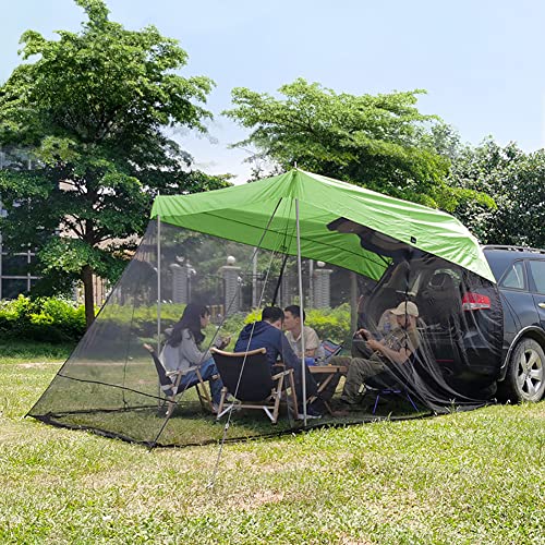 Carpa para camping portátil para 3-4 personas verde miniatura 3