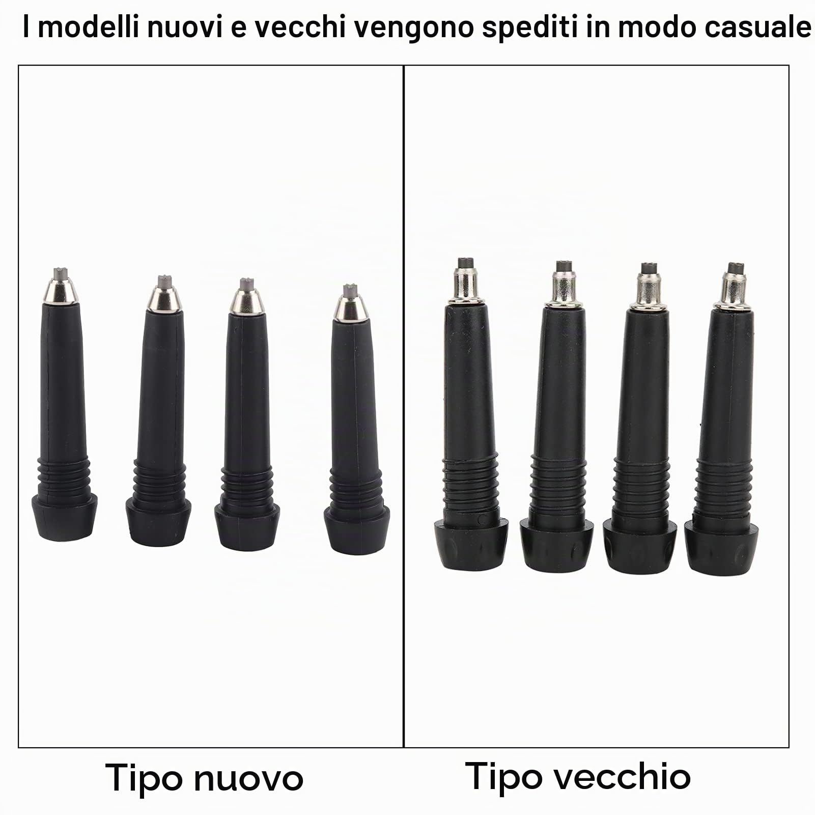 4 Pezzi Punta di Ricambio per Bastoncini da Trekking - Accessori Escursionismo e Arrampicata, Punta Antiscivolo per Camminata in Montagna