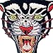 The Roaring Panther Patch Embroidered Applique Iron On Sew On Emblem