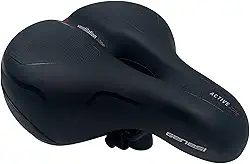 Selim Banco GENESI Largo Grande Confort Com Gel 2 Molas Bike