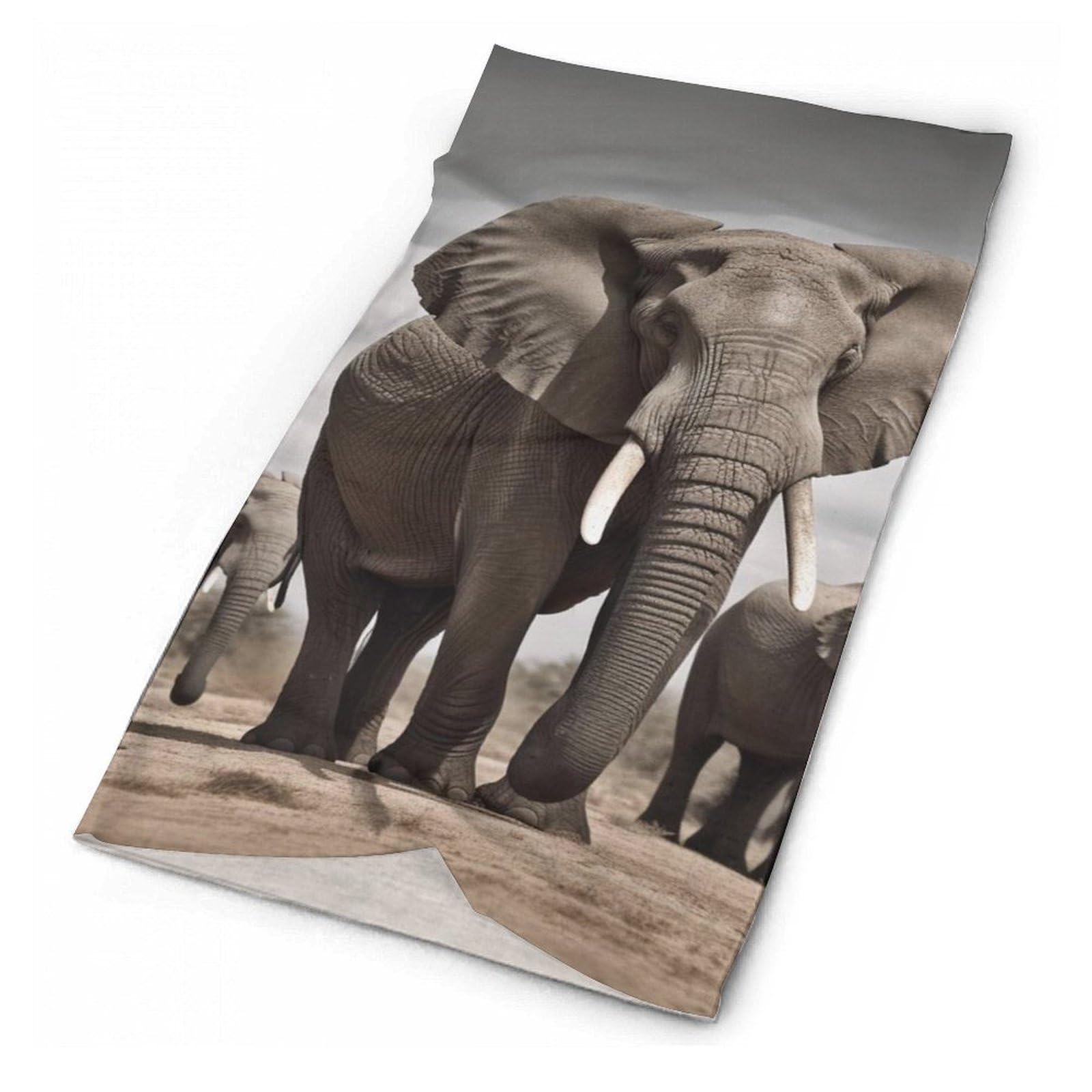 African Elephant Neck Gaiter Winter Face Mask for Men Women Scarf Face Cover Breathable Balaclava Running Bandana