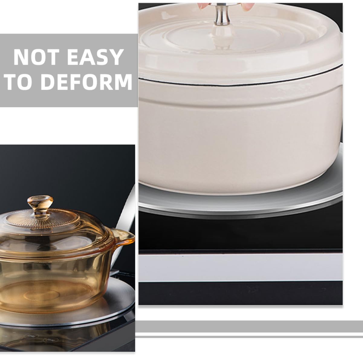 Mipcase Difusor De Calor para Placa De Inducción Placa Guía Térmica De Inducción Utensilios De Cocina De Inoxidable Adaptador para Cocina De Gas