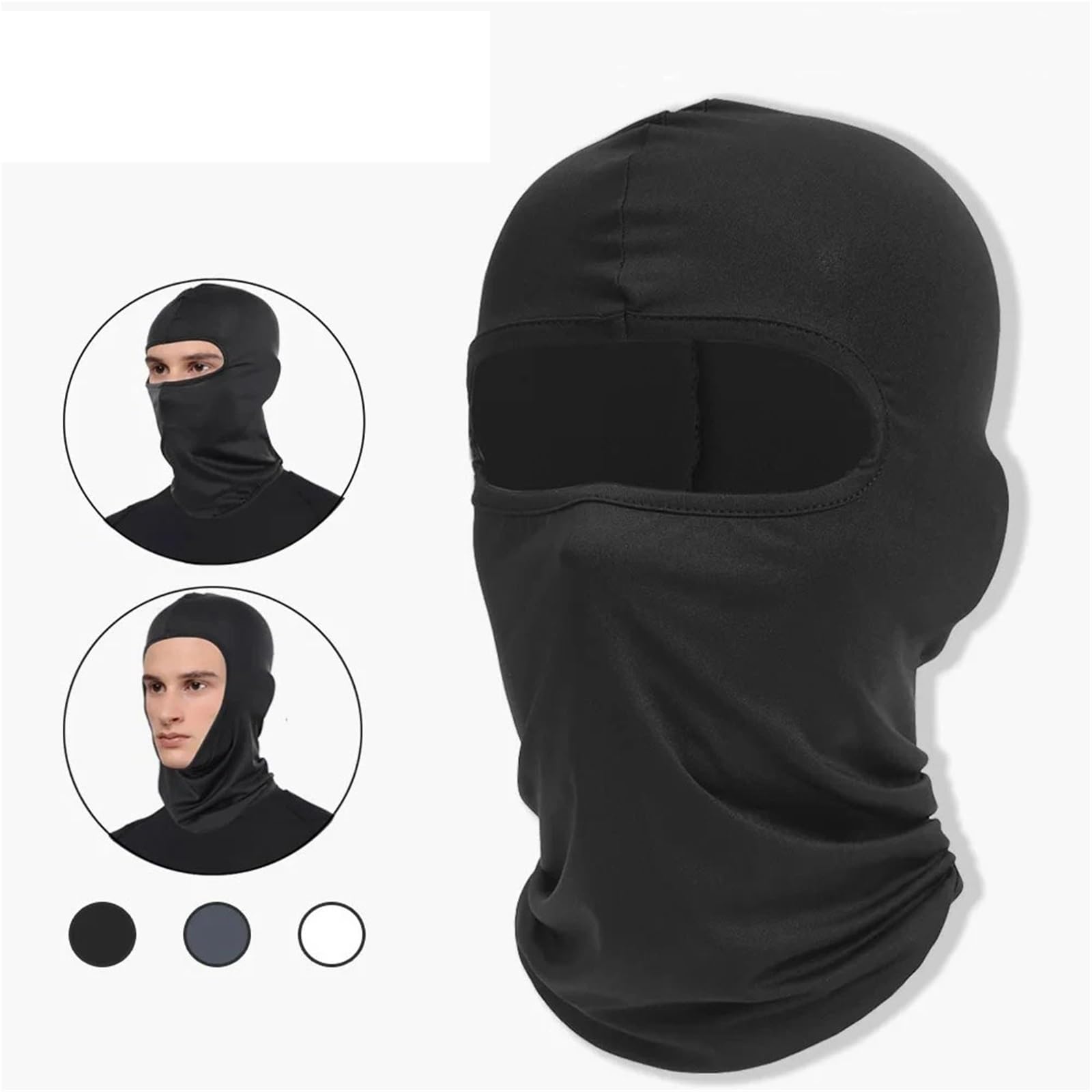 Pasamontañas 2 uds pasamontañas de Ciclismo Transpirable a Prueba de Viento máscara Facial Completa Casco for Montar en Deporte Correr esquí Senderismo al Aire Libre Hombres