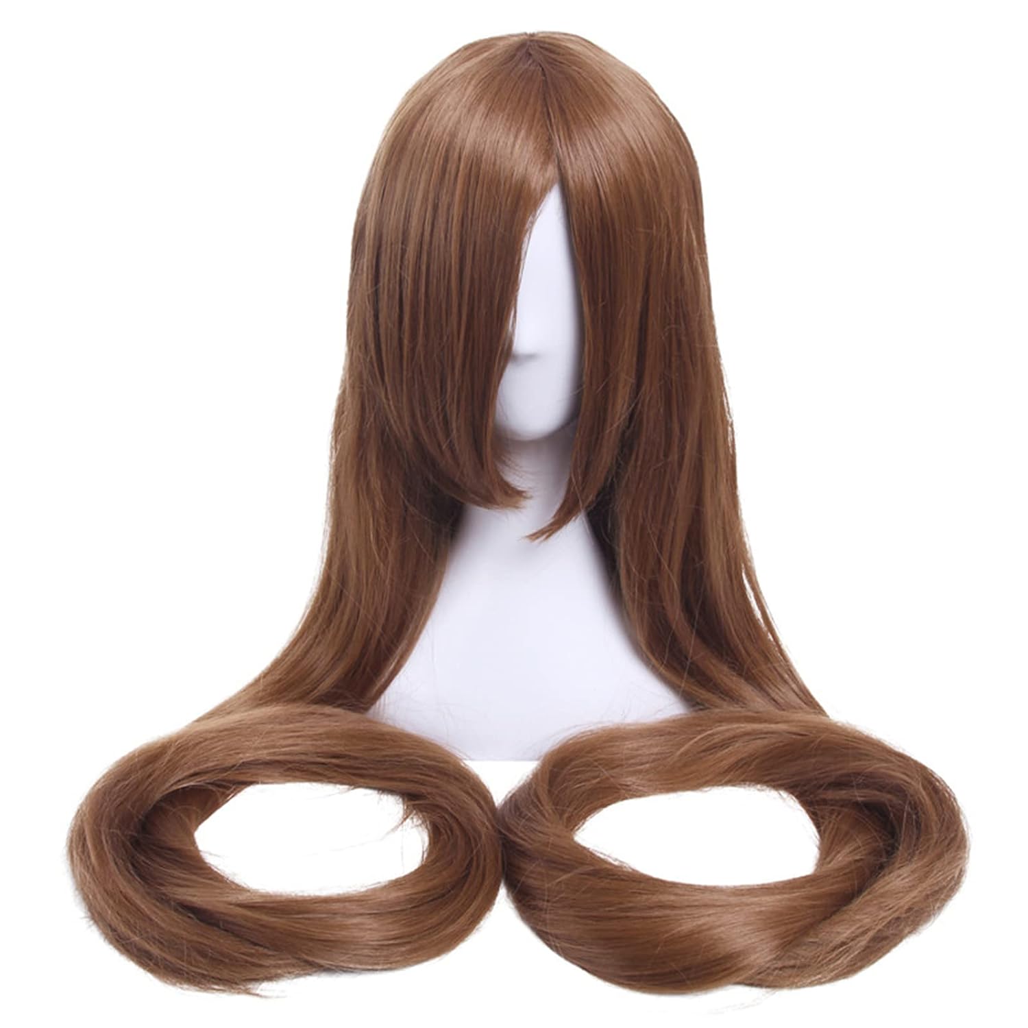 40inch 100cm Long Women Cosplay Wigs 7 Colors Straight Beige Black Blond Synthetic Hair,Beige