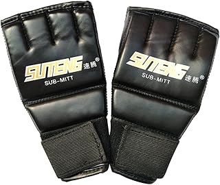 Toddmomy Luvas De Boxe Sem Dedos Luvas De Boxe De Meio Dedo Luvas De Boxe De Treinamento Luvas De Meio Dedo Dedos Pontudos Saco De Pancadas Luvas De Boxe