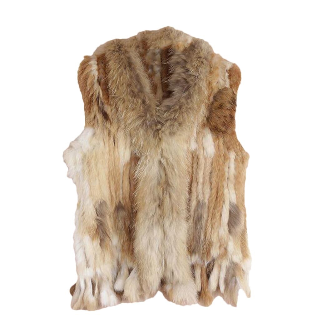 Dvbfufv Womens Vintage Fur Vest Womens Fur Waistcoat Winter Jackets