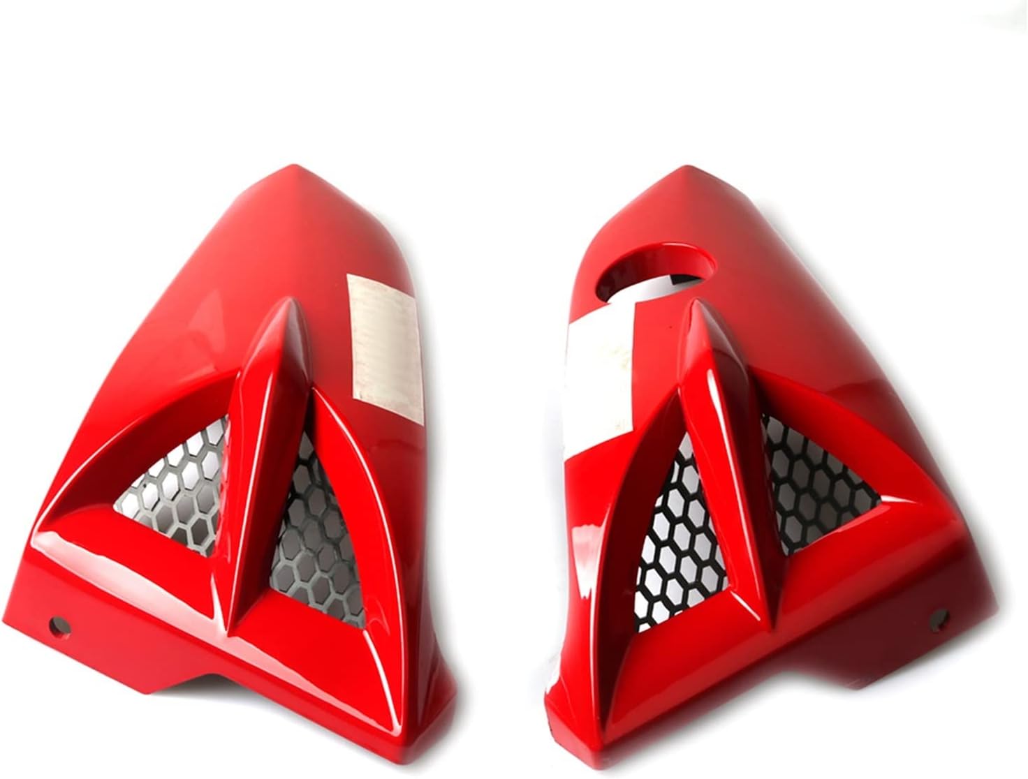 LINYY Motorcycle Air Scoop Tank Shroud Cowling Compatible With YAMAHA YBR125 YBR125G YBR 125 G 125G Cover Protection Side Panel Guard Part (Color : 06 Red)