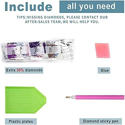 Miniatura 6 de Pintura de diamante para perros, kits de pintura de diamantes 5D para adultos y principiantes, con diamantes de imitación de cristal, bordado,