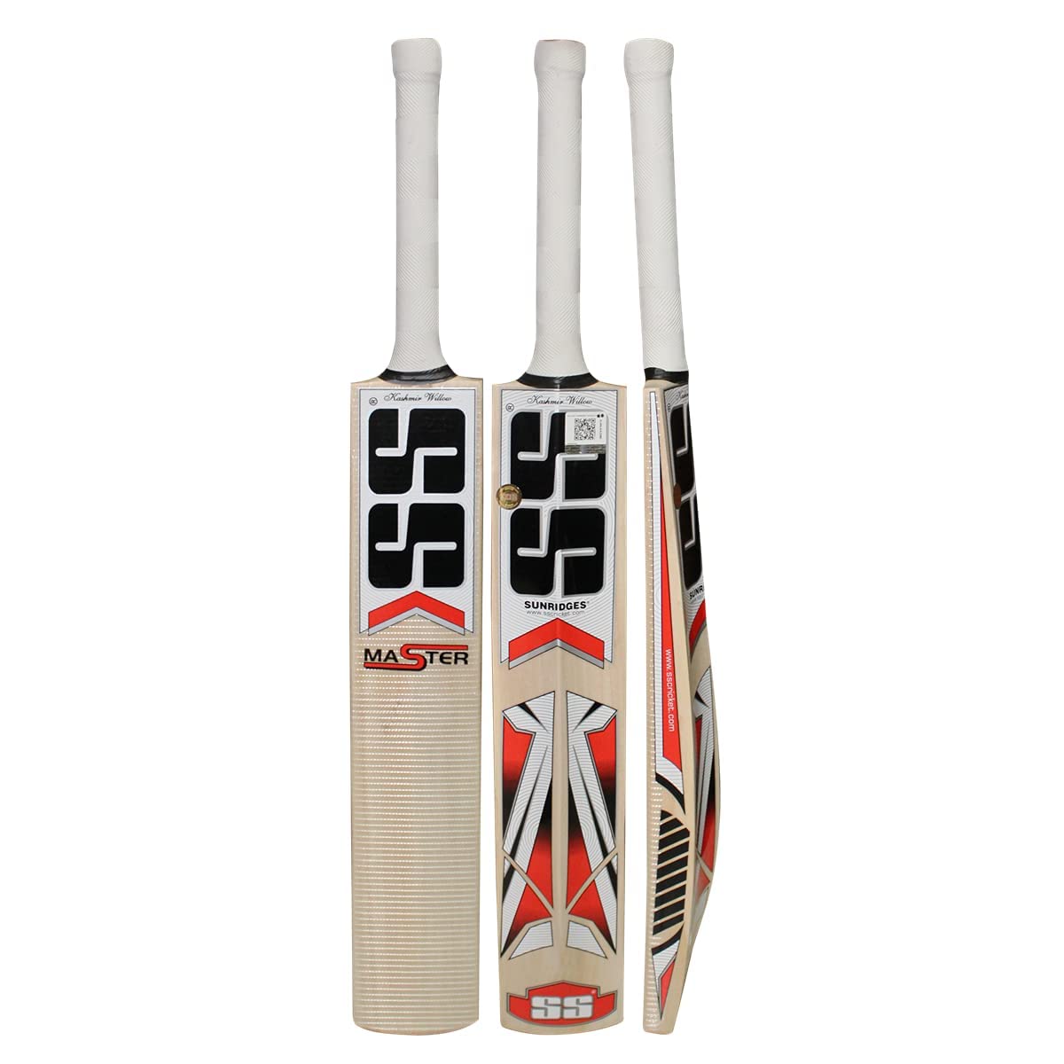 SS Master Kashmir Willow Cricket Bat | Color: Beige | Size: 6 | Material: Kashmir Willow Wood | Lightweight | for Advanced Level Players