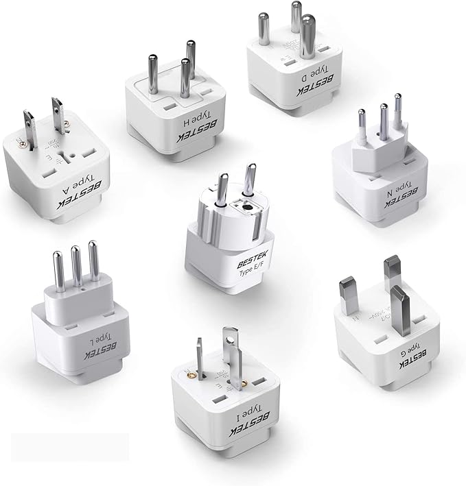 Amazon.com: BESTEK Worldwide Travel Plug Adapter Set, Grounded ...
