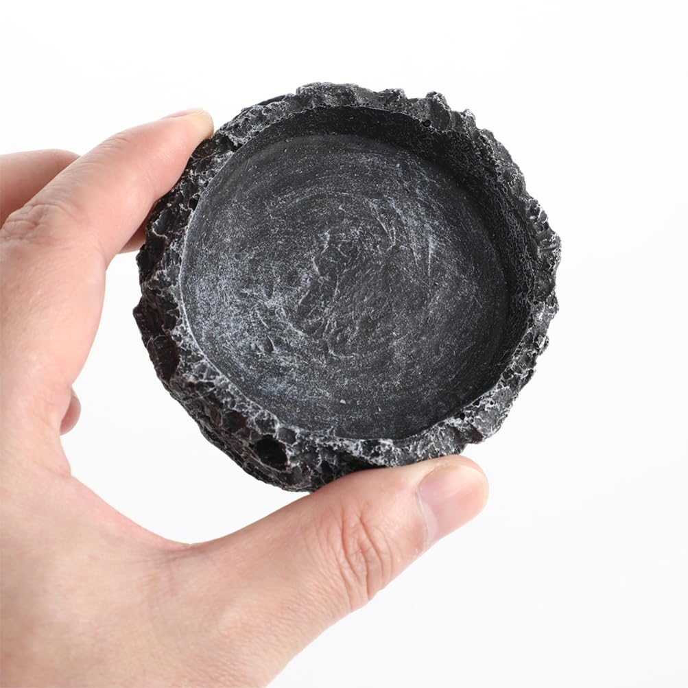 Alipis 1 Set Cuenco de Alimentación para Reptiles con Pinzas, Bandeja de Agua y Comida para Tortugas, Reptiles y Cangrejos Ermitaños
