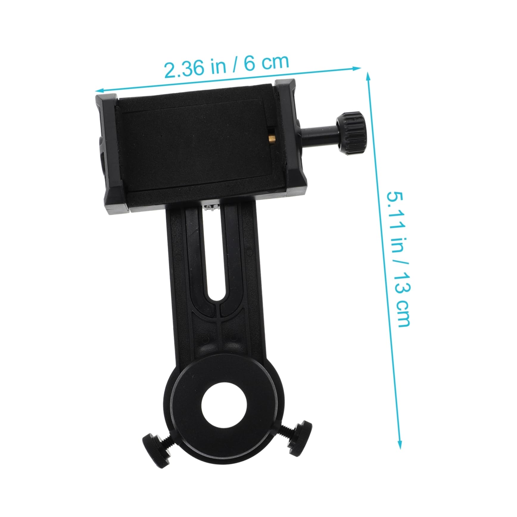 CIYODO 1Pc Phone Holder for Telescope Durable Mount Adapter Compatible with Binoculars Microscopes for Stargazing Birdwatching Efficient Practical Design