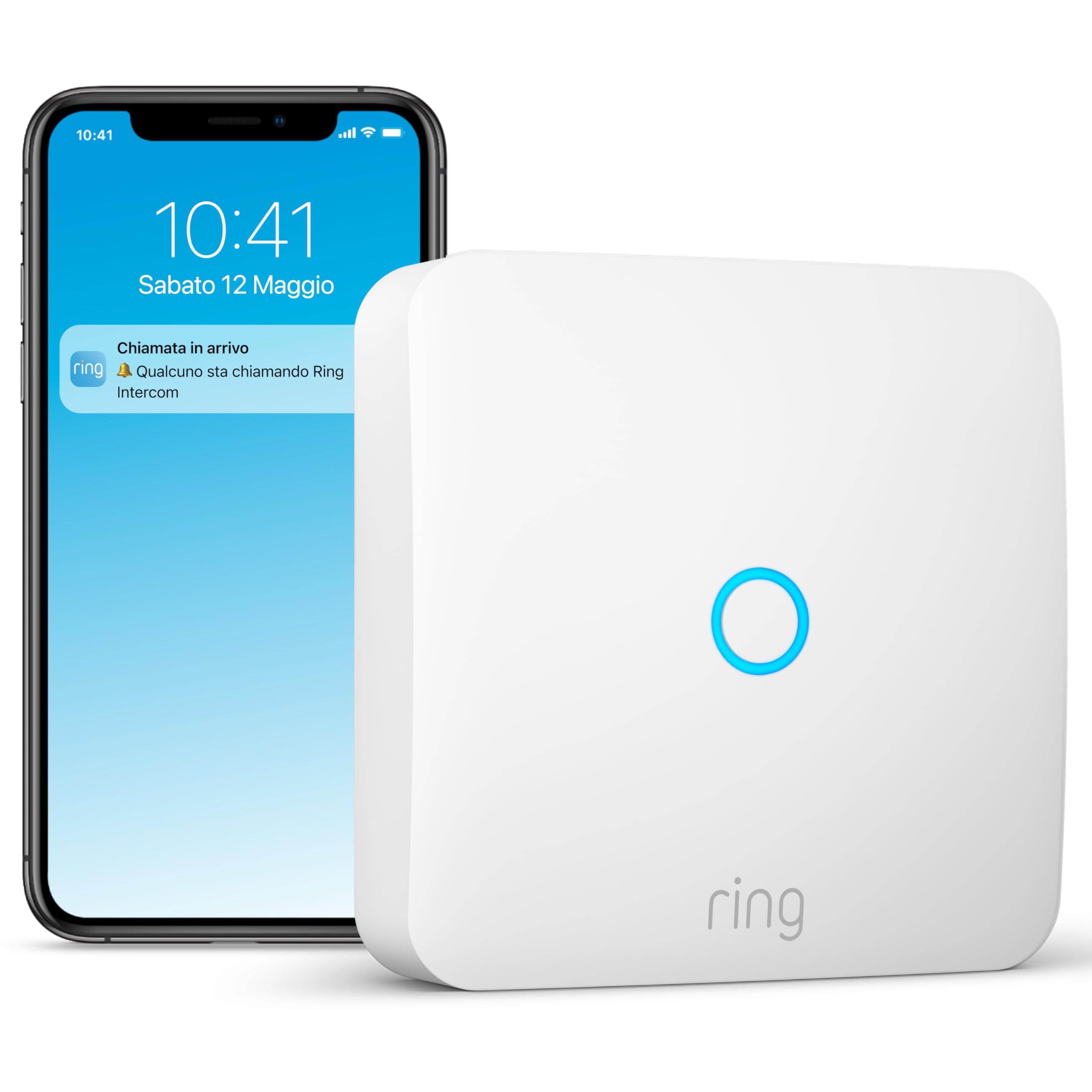 Ring Intercom di Amazon | Trasforma il tuo citofono in un sistema intelligente con apertura a distanza, audio bidirezionale, accesso per gli ospiti | Facile da installare | Compatibile con Alexa