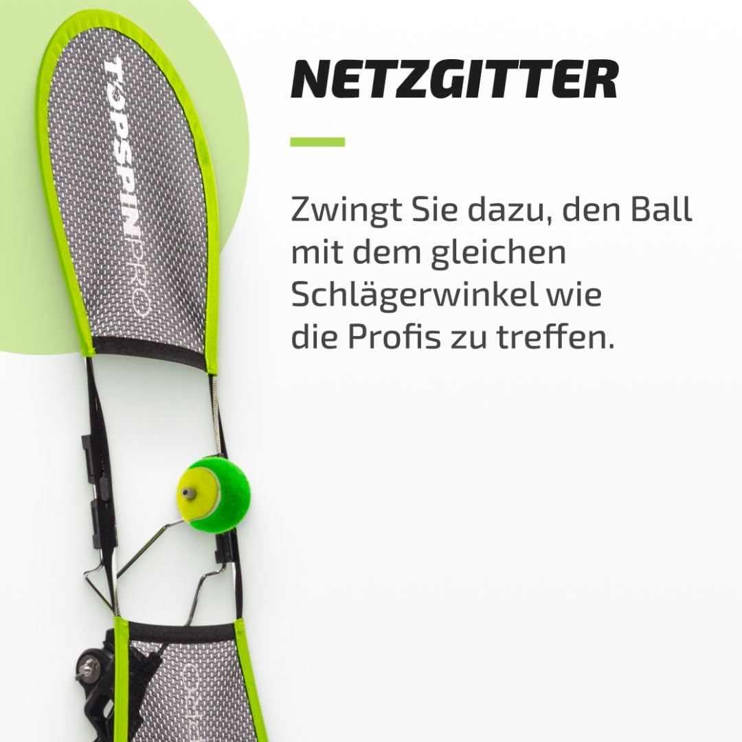 TopspinPro Tennis Trainer | Das Original | Topspin in nur 2 Minuten am Tag Lernen | Einzigartiges Tennis Training & Schnelle Ergebnisse | Bekannt und bewährt in 127 Ländern
