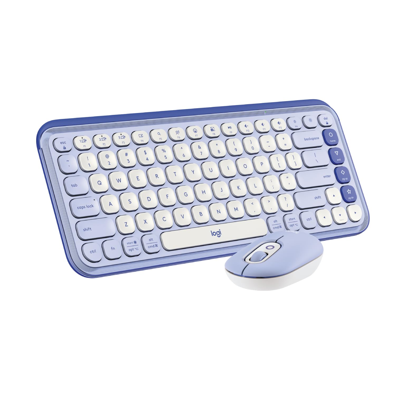 Logitech POP ICON Combo, Bluetooth Keyboard and Mouse Combo, Comfortable Typing, programmable Keys and Buttons, Quiet clicks, Easy-Switch up to 3 Devices - Lilac-image-13